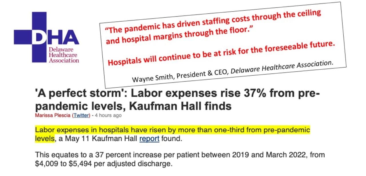 Labor Expenses in Hospitals on the Rise