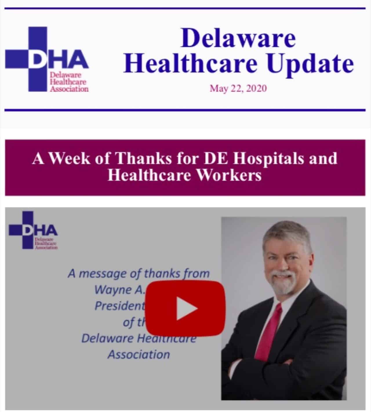 DE Healthcare Update E-Newsletter – May 2020